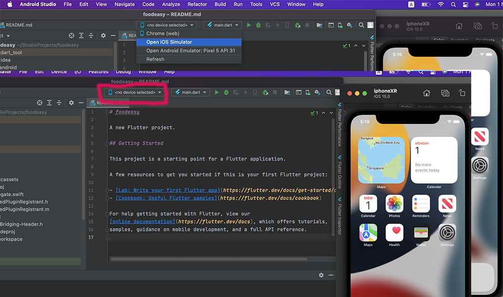 android studio 不在 iso 模擬器上運行我的應用程式