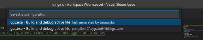 在 Windows 上使用 Cygwin64 編譯器和除錯器為 C 設定 VS 代碼（錯誤：無法開始除錯）
