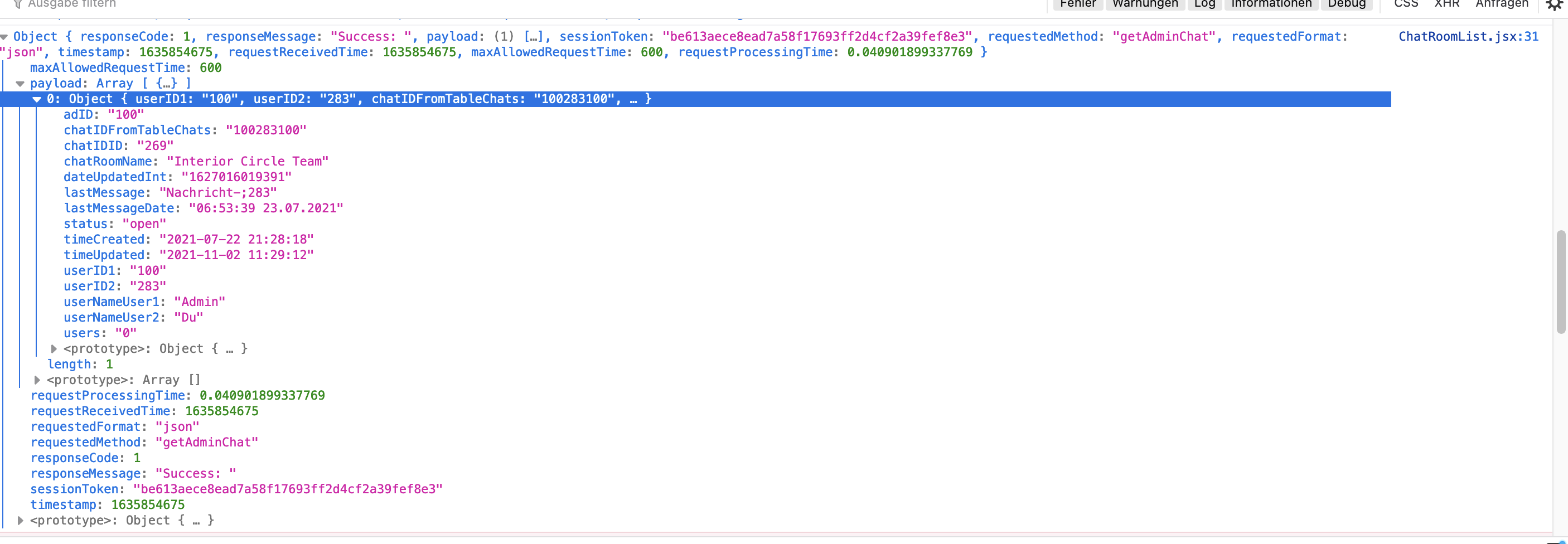 等待 API 呼叫結果和更新串列組件