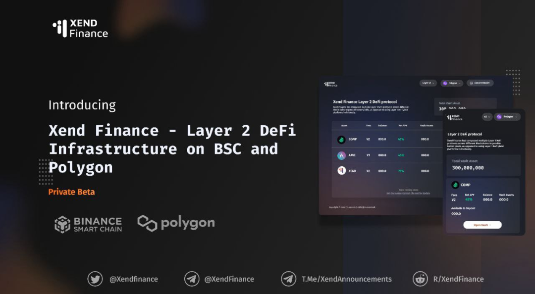 XEND FINANCE已在BSC和POLYGON上啟動首個跨鏈高收益聚合器
