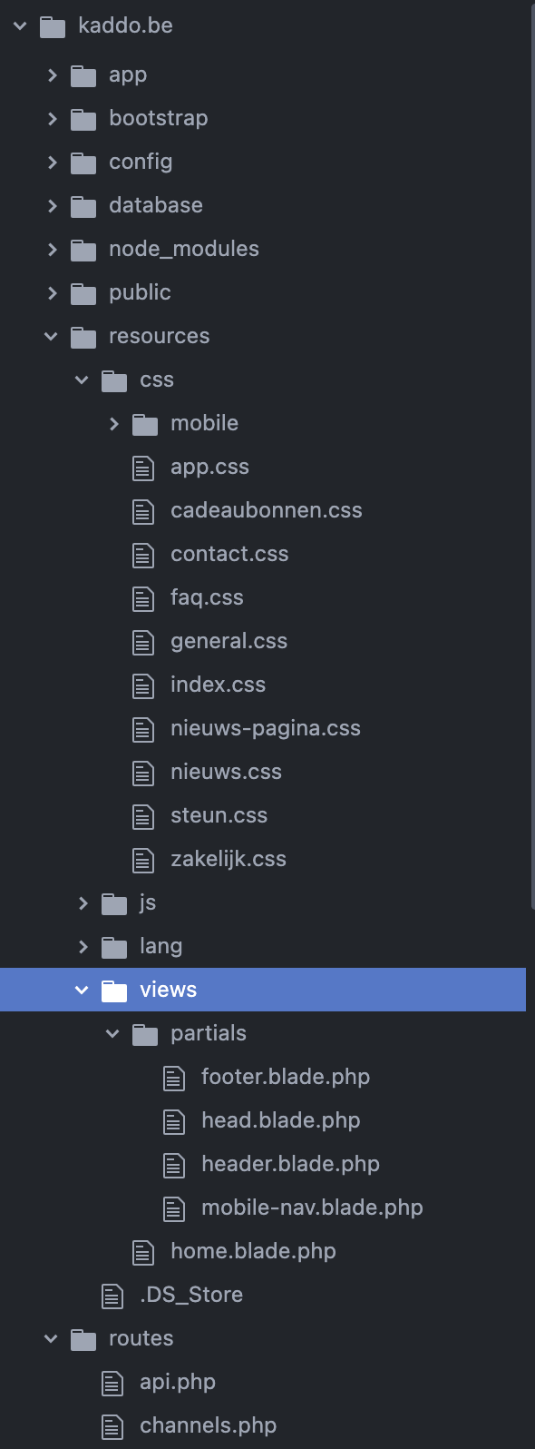 如何在 Laravel 8 中查找 css 檔案