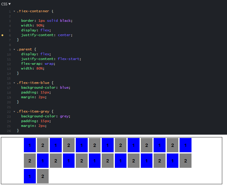 Flexbox - justify-content center 專案排列