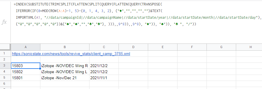 將 IMPORTXML Xpath 查詢格式化為 Google 表格的可讀資料