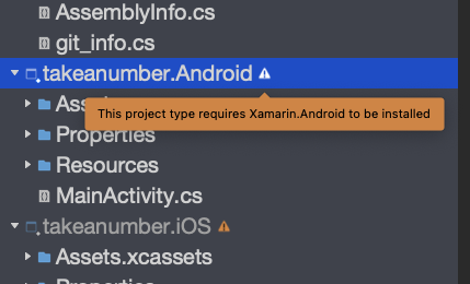 Xamarin iOS 和 Android 專案不再編譯