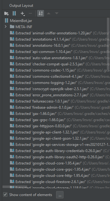 IntelliJ 的 .jar 檔案錯誤“無法找到或加載主類”