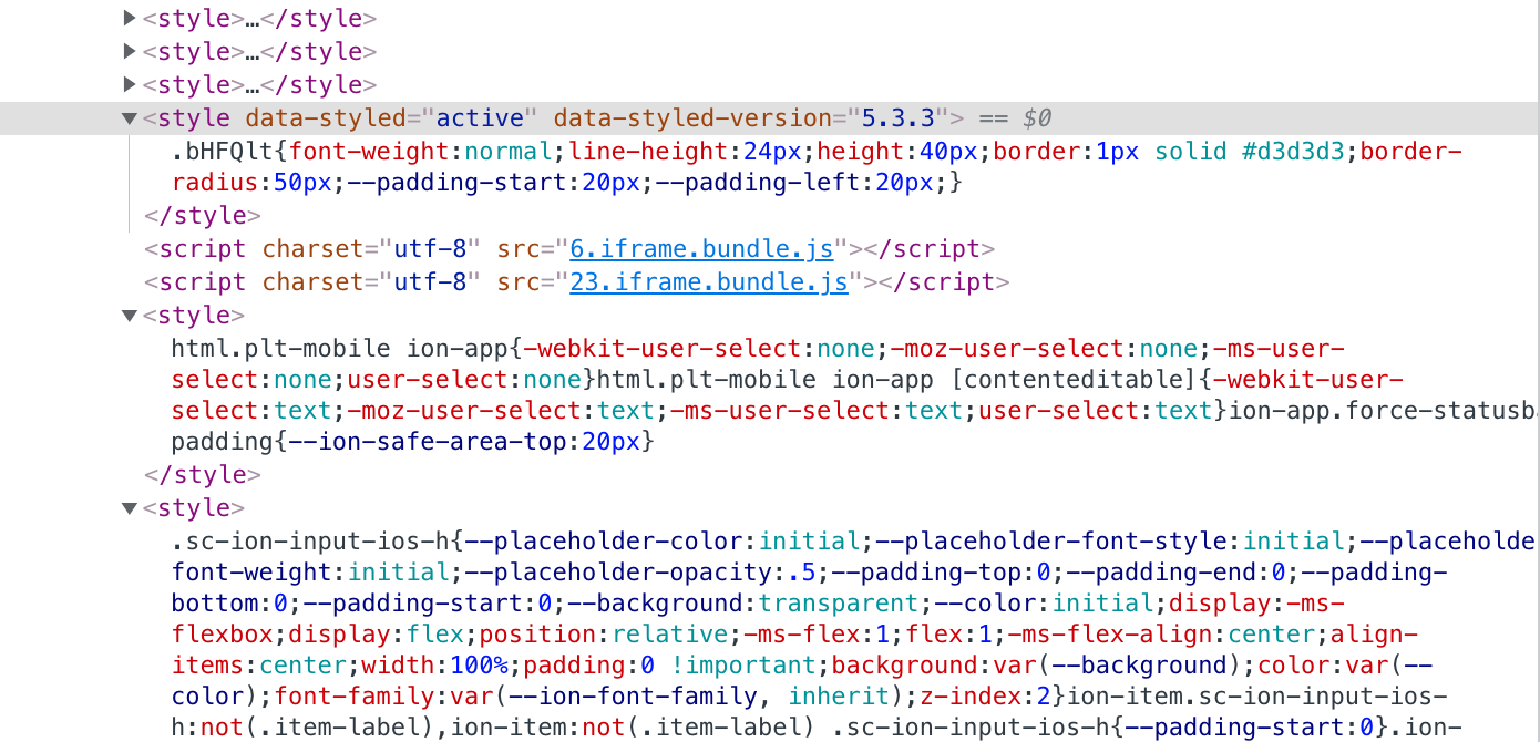 Storybook   Ionic React   styled-components CSS 順序問題