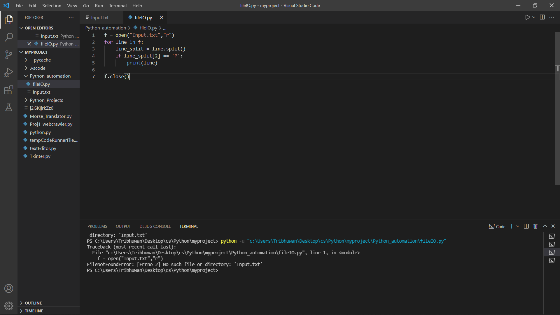 VSCode 中的 Python 無法識別相對檔案路徑