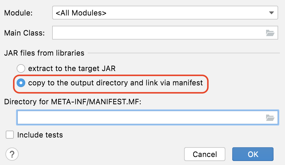 IntelliJ 的 .jar 檔案錯誤“無法找到或加載主類”