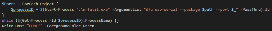 實際使用變數時，如何修復 Powershell 中的“未使用變數”警告？