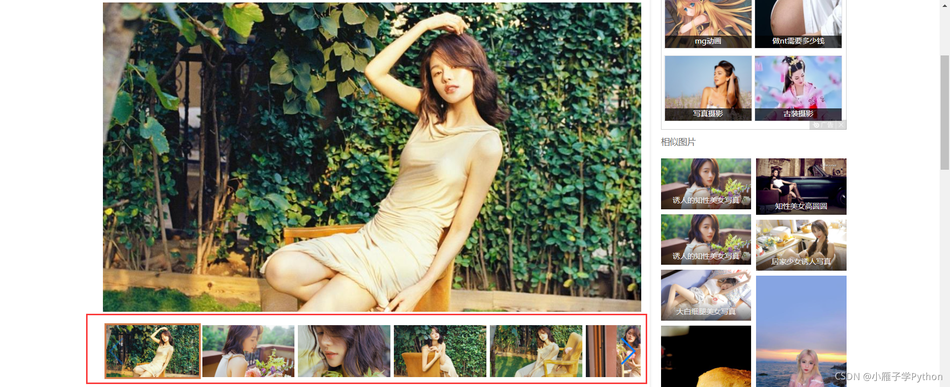 大圖和縮略圖