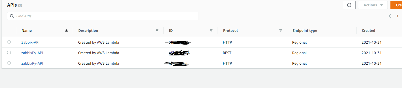 AWS CLI get APIGateway 僅回傳 REST API