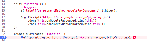Google Pay 集成 Pay.js SSL 證書錯誤