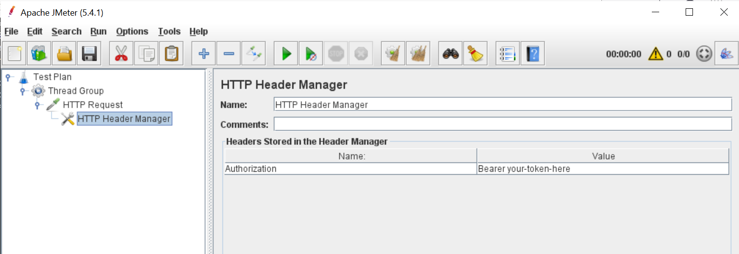 使用具有令牌的 auth 使用 jmeter 進行性能測驗