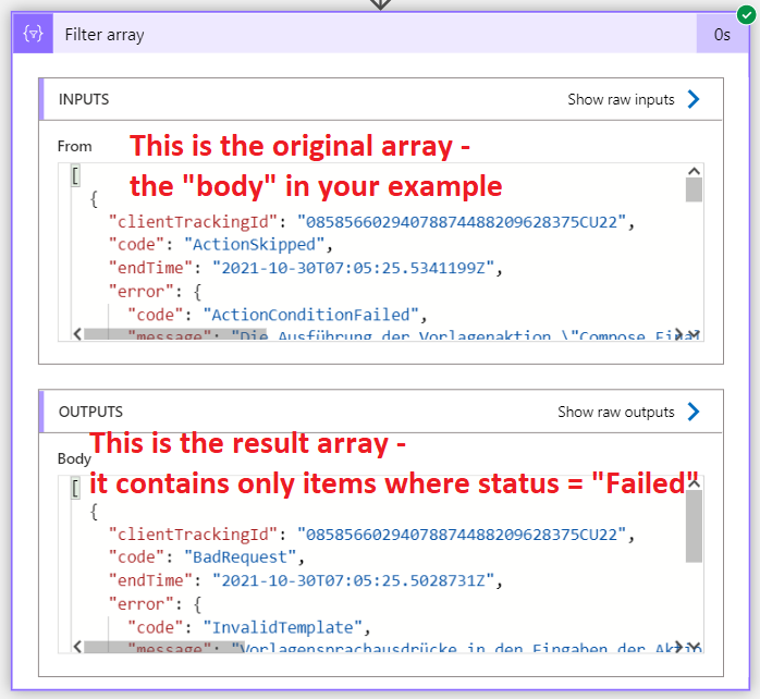 從邏輯應用程式中的 json 獲取特定值