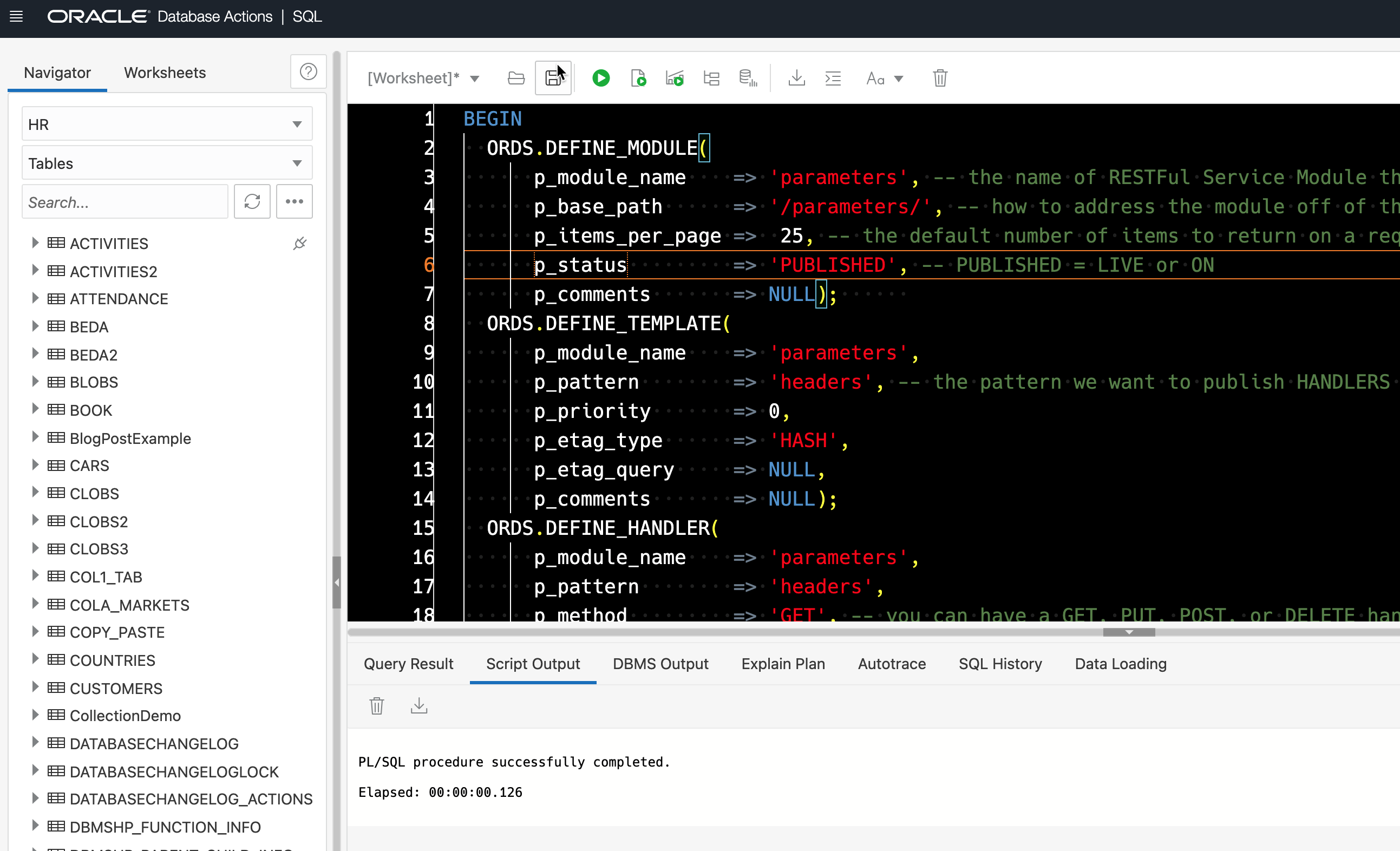 Oracle ORDS REST 模塊 - 處理程式中的可選引數