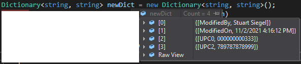 c#將字典值組合成新的鍵值對
