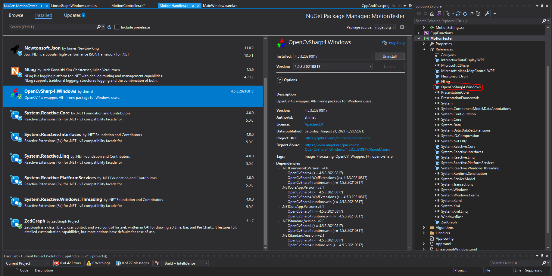 無法訪問已安裝的 Nuget 包