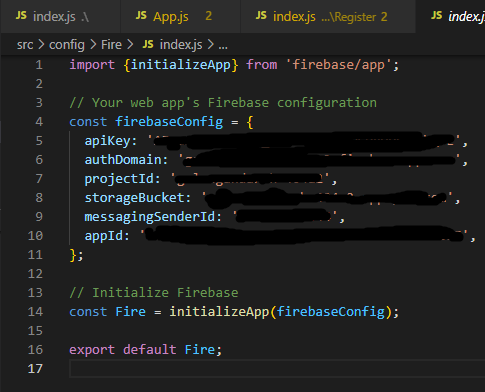 React Native - FirebaseError: Firebase: No Firebase App '[DEFAULT]' has been created