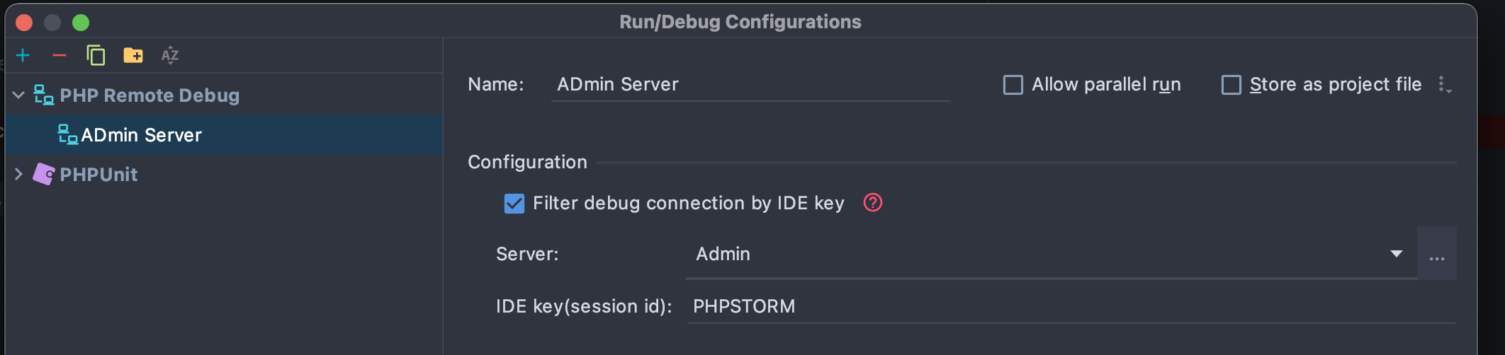 使用虛擬機上的服務器在 PhpStorm 中除錯不起作用
