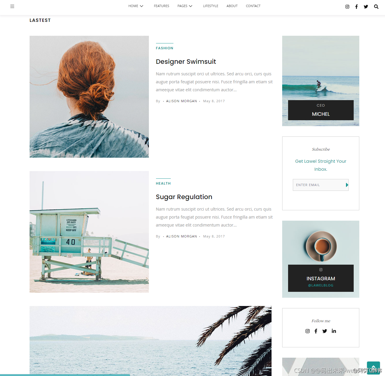 HTML5期末大作業：HTML+CSS+JavaScript+BootStrap 簡約的旅游圖文相冊博客HTML模板_bootstrap_03