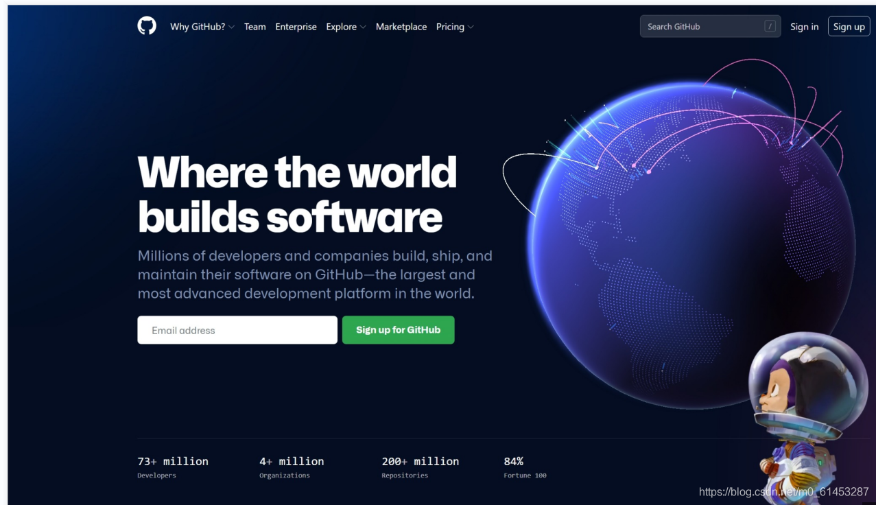 點擊sign up for githuvb