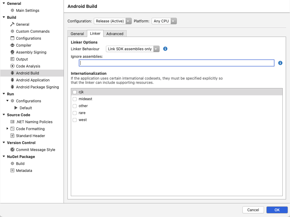 本機 Xamarin.Android 應用程式在發布模式下不斷崩潰