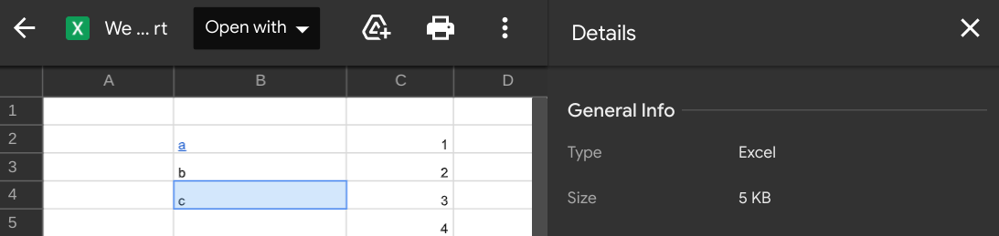 將 Excel 檔案作為指定 Google 表格的附件通過電子郵件發送