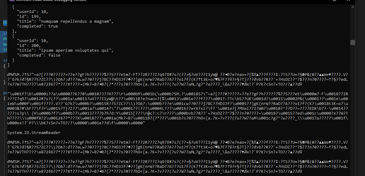通過 HTTP 請求使用 C# 讀取 Json