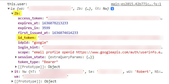 Google Auth 用戶加密屬性