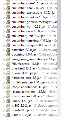 Java Selenium 黃瓜錯誤：java.lang.NoClassDefFoundError：io/cucumber/core/runtime/TypeRegistryConfigurerSupplier