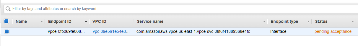 AWS beanstalk PrivateLink 未連接