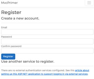 ASP.NET 中內置身份驗證的控制器和視圖在哪里？