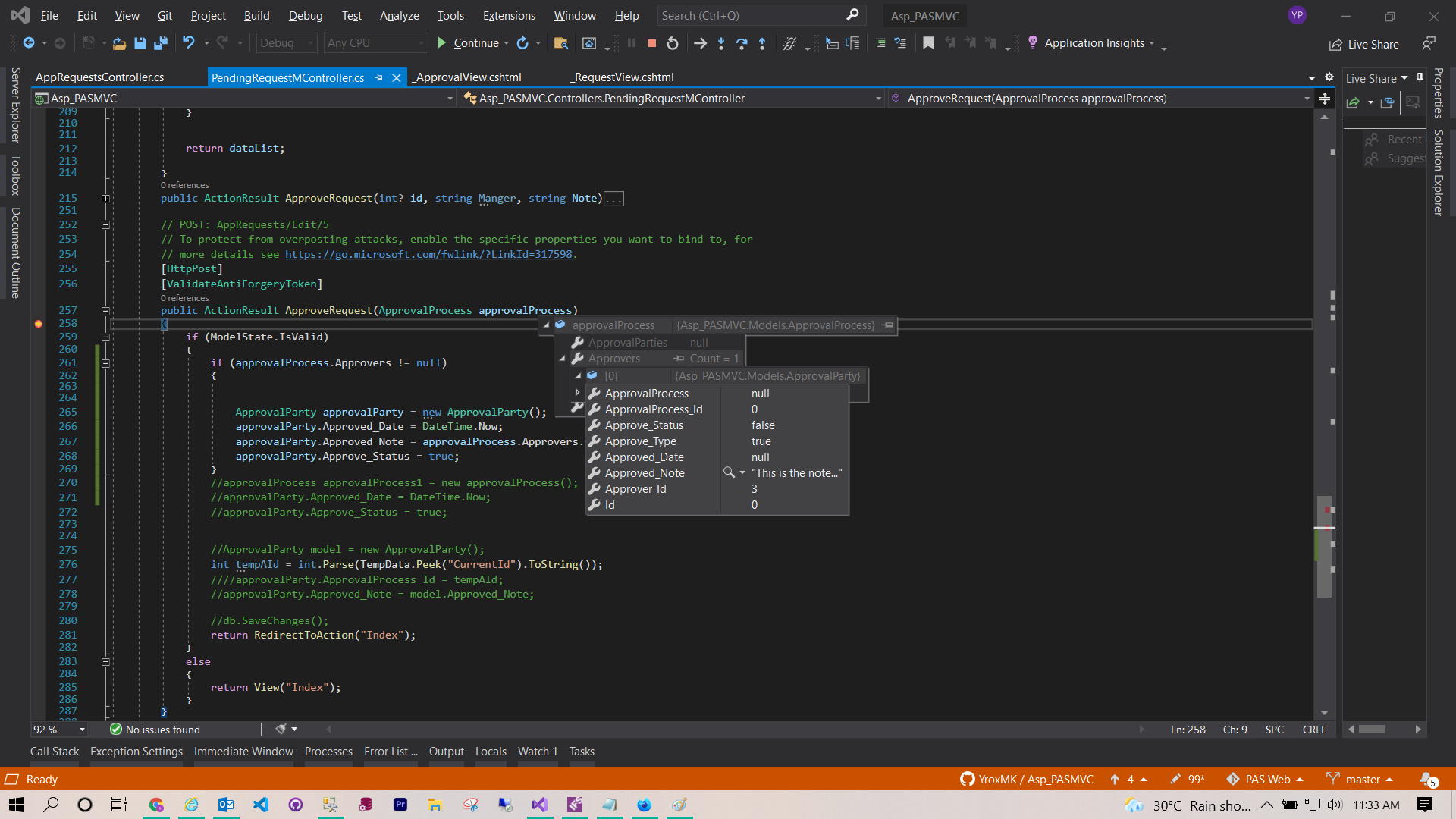 更新資料表中的 cuttent 行并添加新記錄 ASP.NET MVC