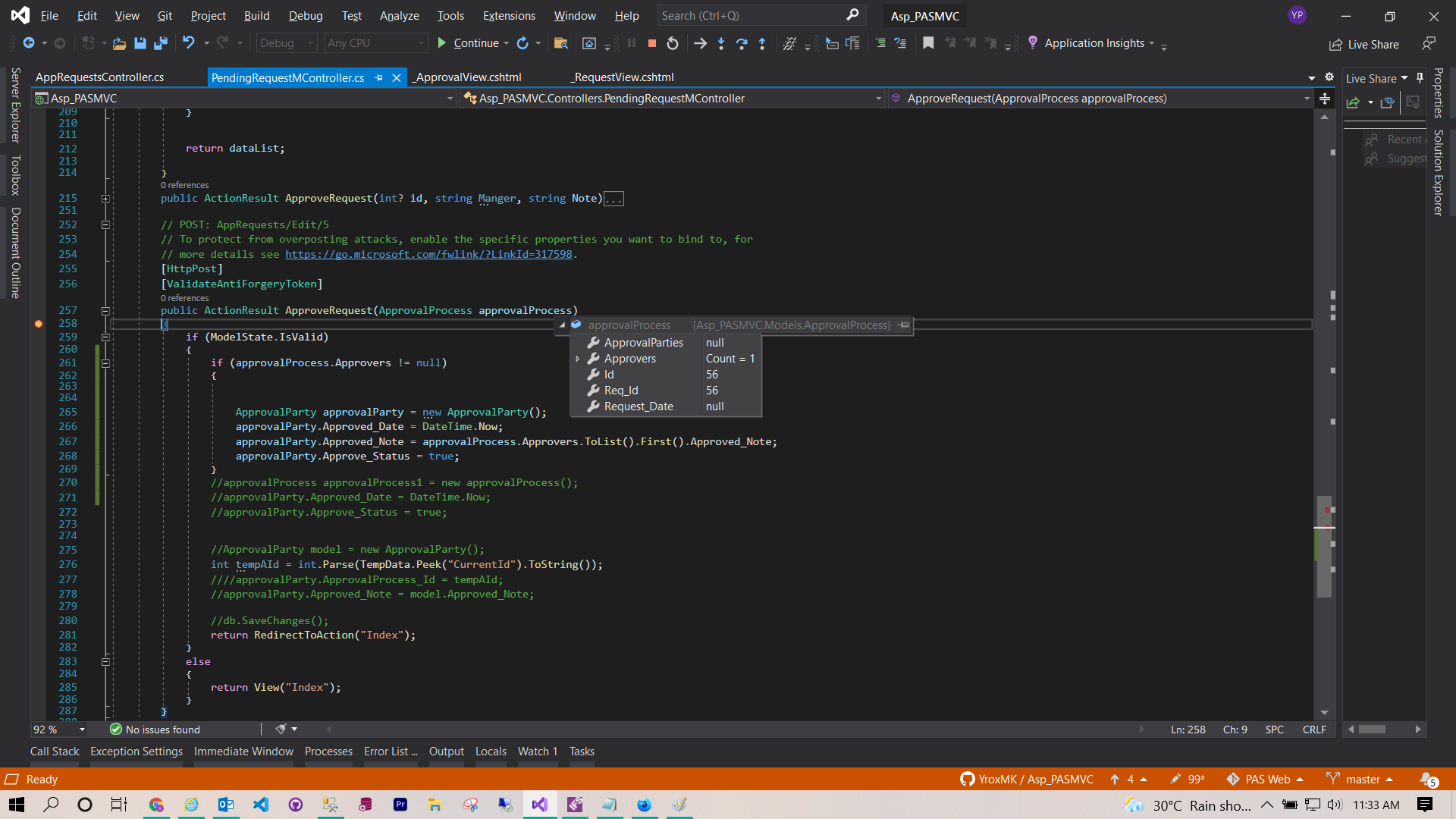 更新資料表中的 cuttent 行并添加新記錄 ASP.NET MVC