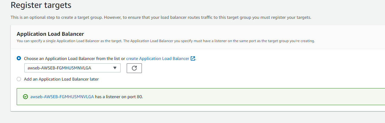 AWS beanstalk PrivateLink 未連接