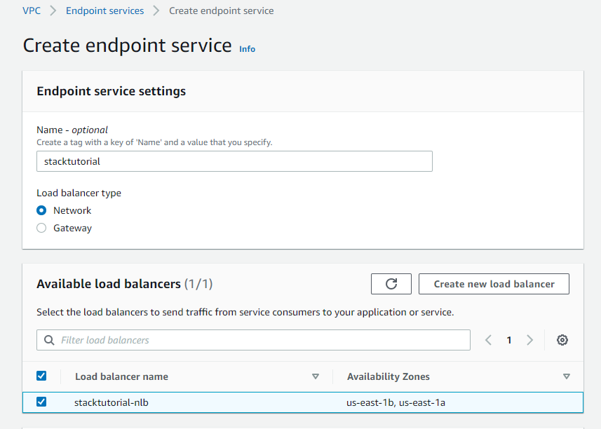 AWS beanstalk PrivateLink 未連接