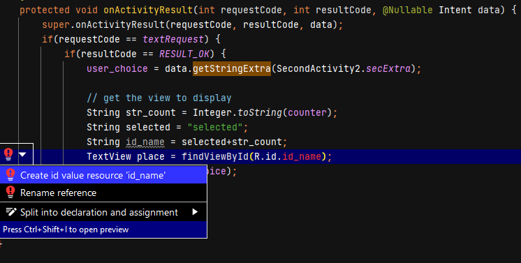 如何創建動態變數名？Android Studio id 名稱問題