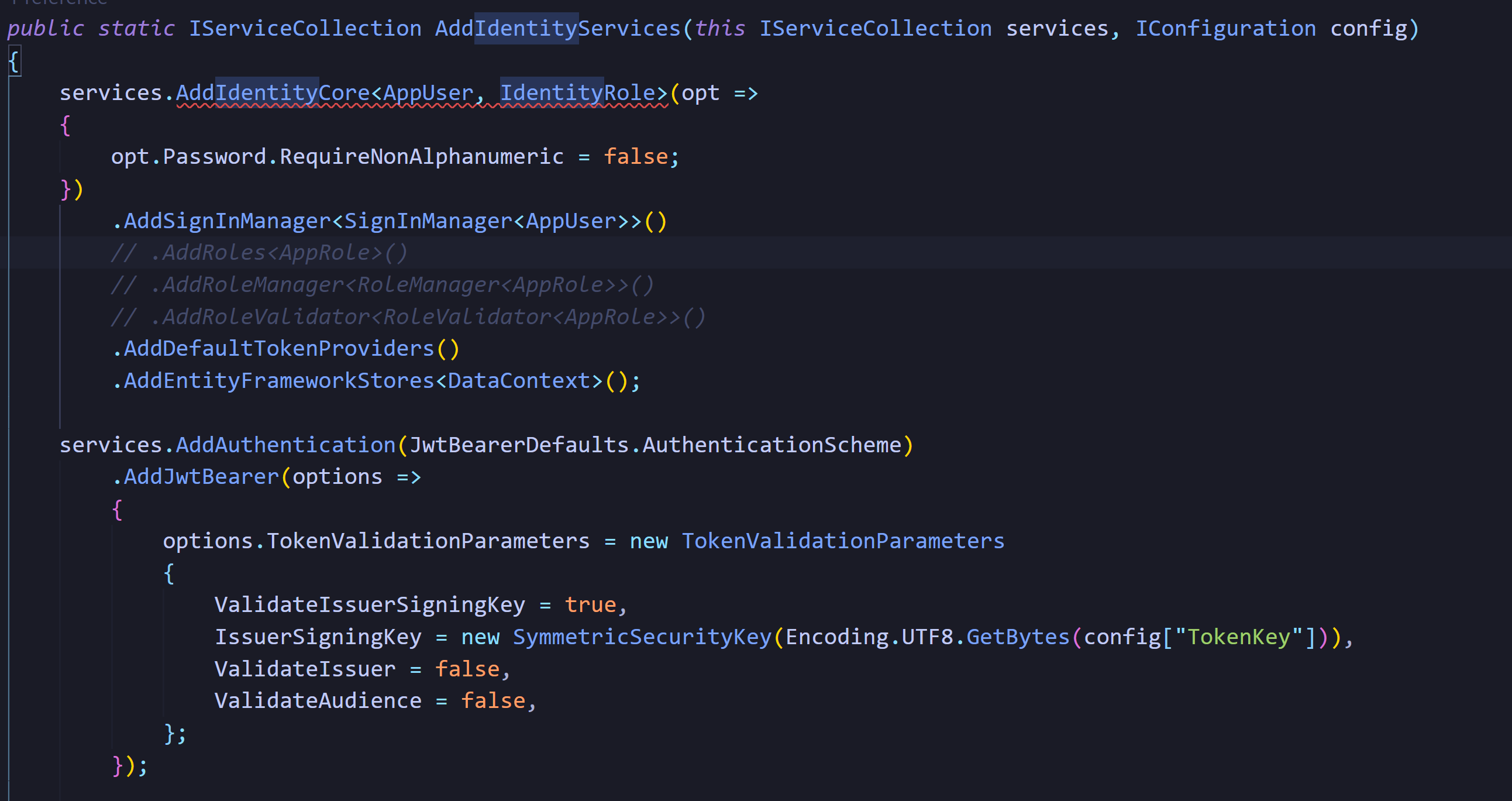 ASP.NET CORE 角色 - 添加 IdentityRole