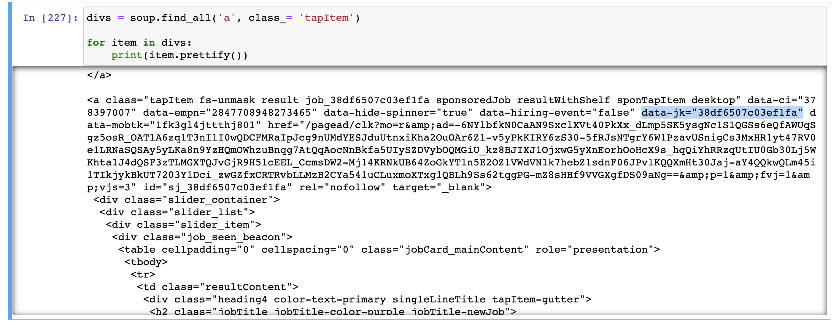 Beautifulsoup webscraping - 從 <a> 標簽中提取值