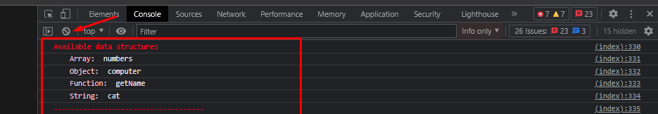如何將不可洗掉的日志添加到 Devtools 控制臺?