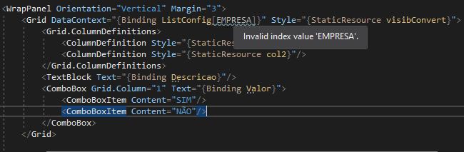 WPF 系結自定義串列索引器