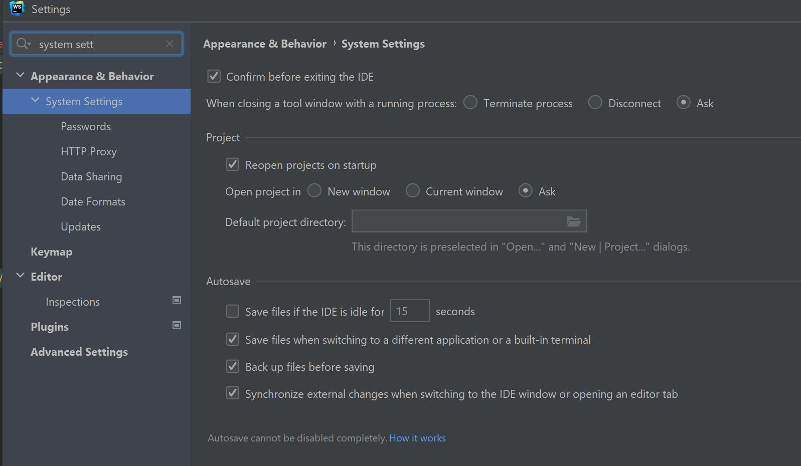 在多個視窗中打開多個 IntelliJProjects