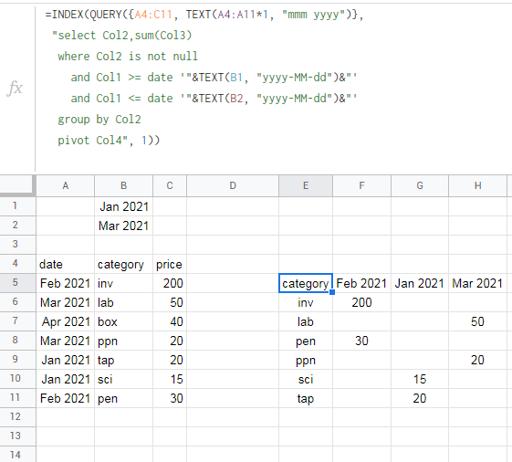 如何使用日期過濾器更改 Google Sheets 查詢資料透視表中的日期格式？