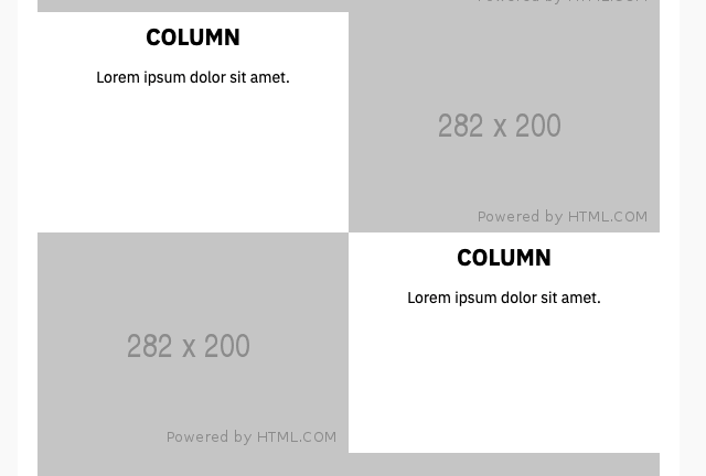 HTML EMAIL - 反轉全寬表格列