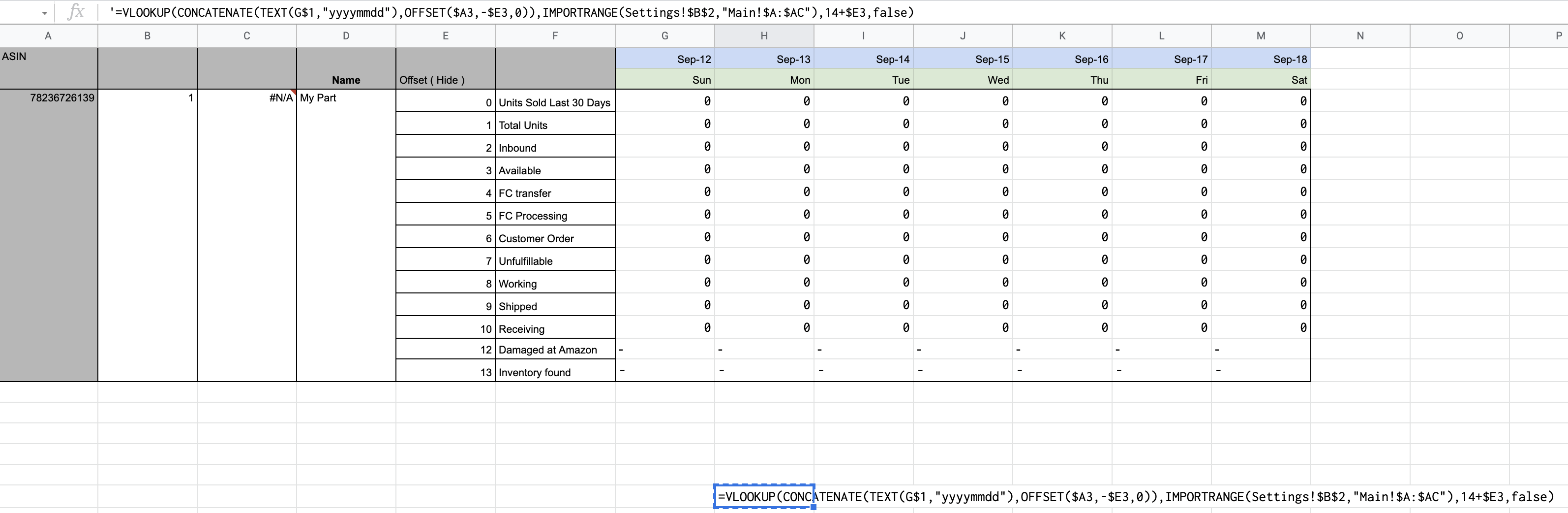 有沒有辦法使用 ArrayFormula 或簡化這個 VLOOKUP？
