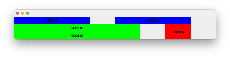 如何獲得 GridBagLayout 來排列列寬？