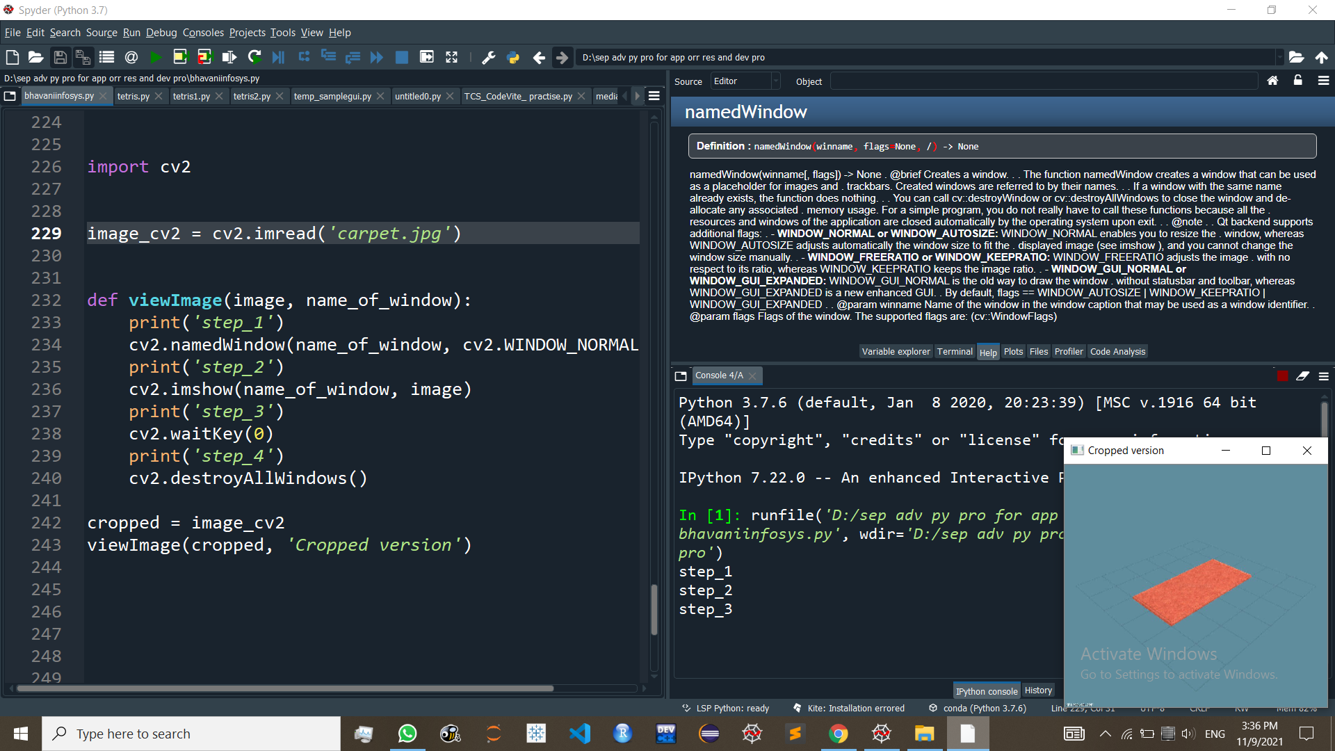 為什么 cv2.namedWindow 不起作用?