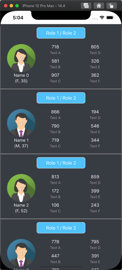 自定義單元格中自定義 UITableViewCell 內的多個 UIStackViews 沒有 Storyboard 不起作用