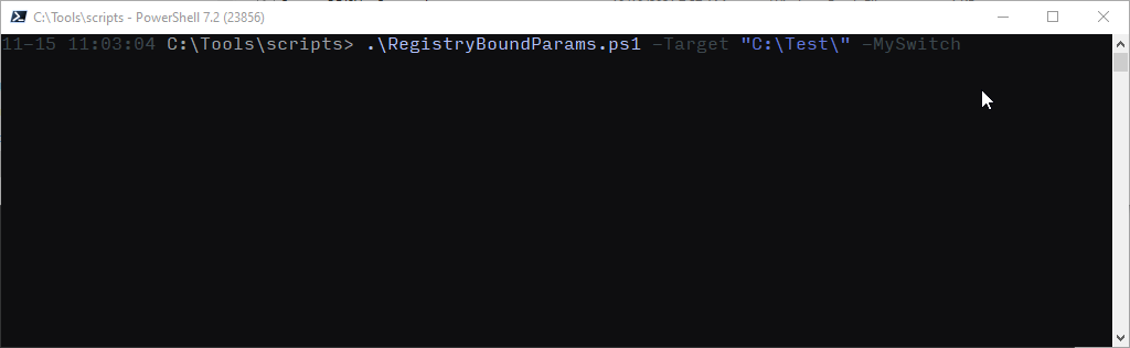 無法通過注冊表正確呼叫 Powershell 腳本。找不到接受引數“$null”的位置引數