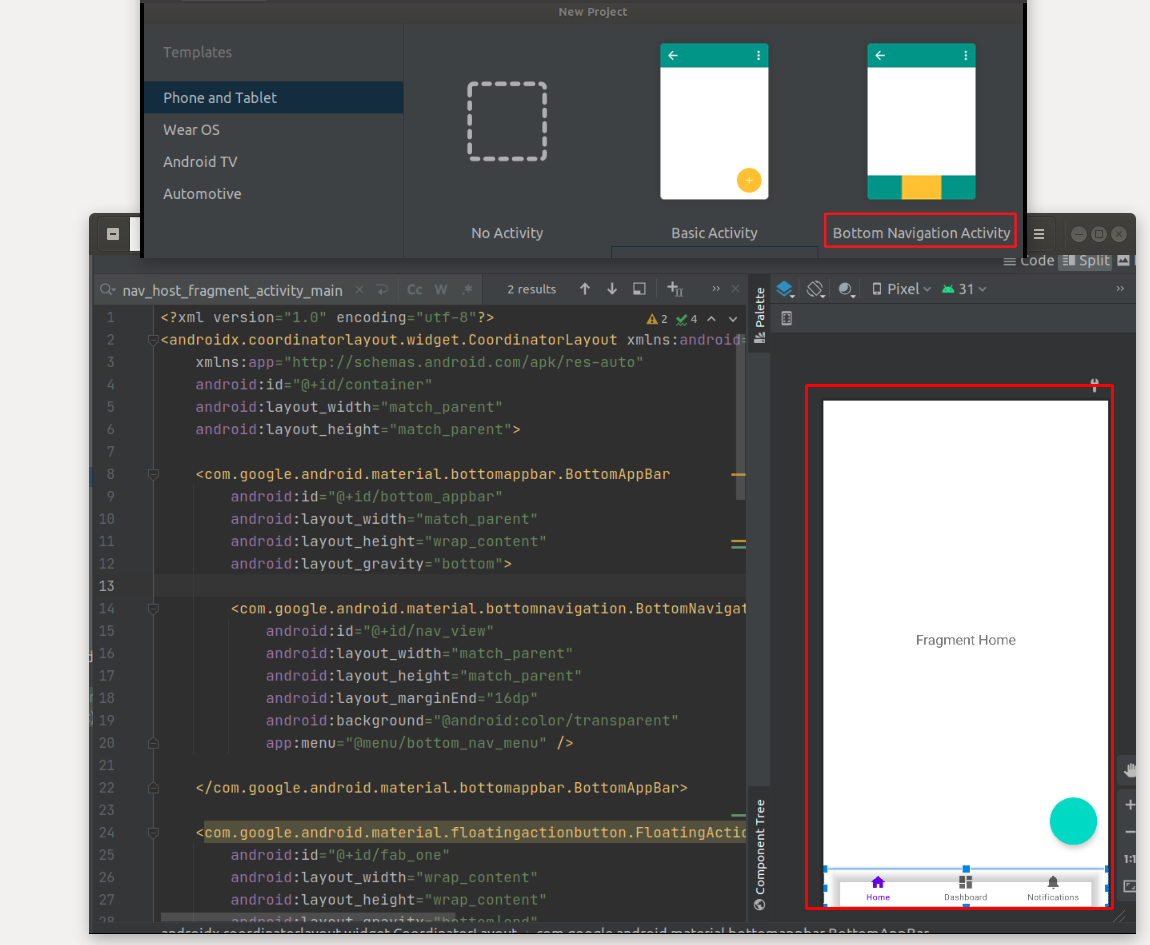 如何根據 Kotlin 中選擇的片段顯示/隱藏 FloatingActionButton？